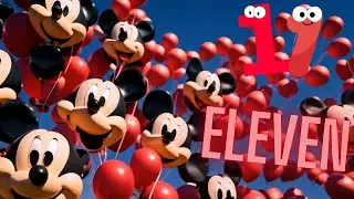 12 Fun Number spelling Rhymes! Disney Animation