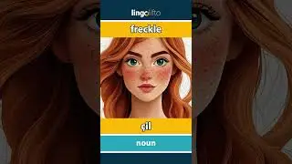 🇬🇧🇹🇷 freckle - &ccedil;il : learn English : İngilizce &ouml;ğrenelim : vocabulary builder