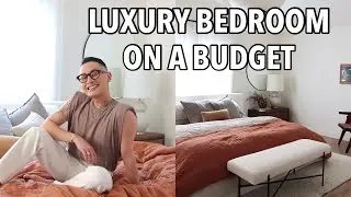 LUXURY BEDROOM ON A BUDGET | LET'S STYLE MY BEDROOM FOR FALL ! WHERE I SPLURGED & WHERE I SAVED