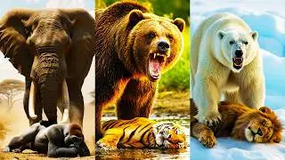 Tiger vs Bear vs Lion vs Hyena vs Gorilla