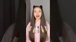 Lipstick Color Check 🙀 #lipstick #beauty #makeup #challenge #cute #shorts