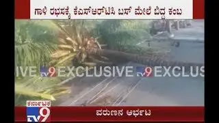Heavy Rain Uproots Several Trees, Electric Poles in Ramanagara