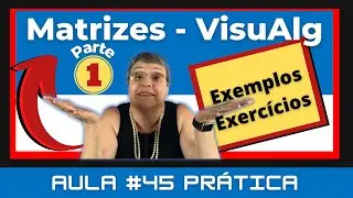 Aula # 45 Pr&aacute;tica &ndash; Matrizes &ndash; Introdu&ccedil;&atilde;o, declara&ccedil;&atilde;o e uso - VisuAlg &ndash; Parte 1
