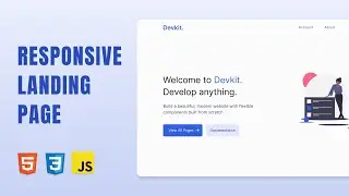 Responsive landing page using HTML CSS & JS | Responsive Landing Page