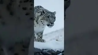 Heartwarming Rescue: Man Saves Snow Leopard Cub Trapped in Icy Pit#wildlife #cat#animals#SnowLeopard