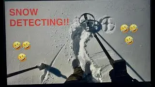 Snow Detecting! 😂😂 XP Deus 2  Just being silly!! 😂 #metaldetecting #treasurehunt #metaldetector