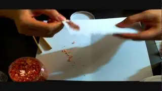 Gilding Flakes, 5 Glue Experiment