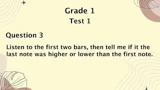 Aural Test - Grade 1 | Test 1 Trinity College London #piano #initialgrade #trinitycollegelondon