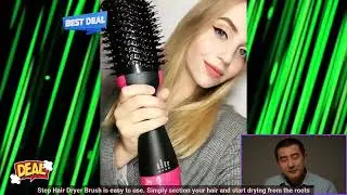1005003133707814 One Step Hair Dryer Brush Negative Ionic Blow Dryer Comb Hot Cold Hair