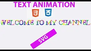 Simple Text Animation Just By Using HTML & CSS