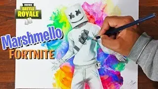Marshmello Fortnite - Speed drawing