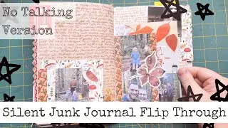 No Talking Journal Flip Through - ASMR version - Completed Junk Journal
