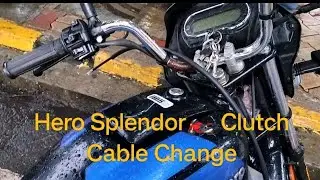 Hero Splendor plus Bike Clutch Cable Change... 🏍️🧑&zwj;🔧