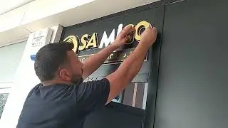 ofis tabela altın Gold kabartma tabela harfleri imalatı