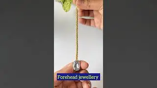 DIY Two minutes Forehead jewellery/ maang tikka😱 #shorts #maangtikka  #kundan #jewellery