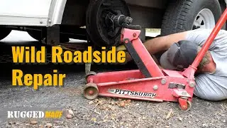 Roadside Repair After Wheel Falls off Trailer; RuggedMade Visits The Gateway Farm