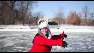 Ice Skating at the NIU East Lagoon