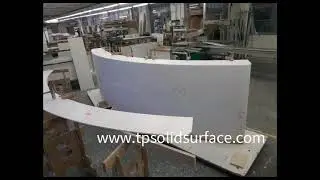 curved reception desk for salon/office furniture