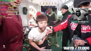 FANUM GIVE RAY HAIRCUT AT TROUPE BARBERSHOP!!!! LOL #fanum on #Twitch |