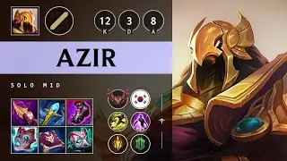 Azir Mid vs Annie - KR Grandmaster Patch 25.19