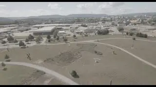 Drone Flight Through Sculpture Fields at Montague Park | Aerial Art Perspective