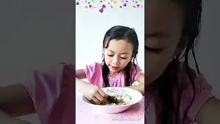 Pedas tapi mantap || hufa sampai berkeringat  #mugbang #shorts #subscribe #anakanak #makanenak