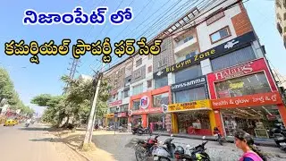 @Nizampet -Commercial Property For Sale - 70K Rental Income - Main Road Facing Property : 9573132132
