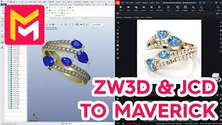 MAVERICK RENDER: ZW3D & JEWELRY CAD DREAM TO MAVERICK WORKFLOW (Spanish version)