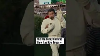 Bad Bunny Makes His Super Bowl Halftime Show Entrance!! 👀