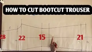 How to Cut Boot cut Trousers for Beginners