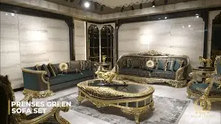 Prenses Green Classic Sofa Set I Luxury Furniture