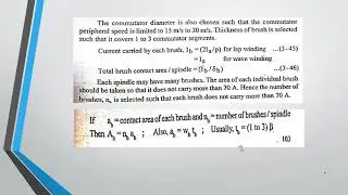 KTU EE 409 | EMD | MODULE 3 | DESIGN OF COMMUTATOR AND BRUSHES |