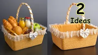 Easy PICNIC Basket Tutorial for Beginners // DIY Storage Box !