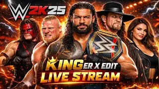 WWE 2K25 Short Live 🔴 | Roman Reigns vs Female Wrestler #shorts #wwe2k25 #wwe2k25live #romanreigns