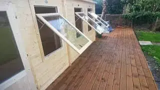 mDucanon - Krish's summer house base, summer house installation and decking.