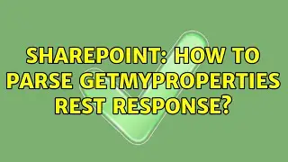 Sharepoint: How to Parse GetMyProperties REST Response?