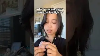 Glitter should replace highlighter #makeup #funny #relatable #shorts #trend