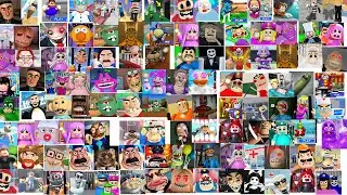#258 Tous les boss fant&ocirc;mes les plus effrayants obby roblox BARRY, POLIC&Iacute;A, BETTY'S, GRANDMA, BOBBY