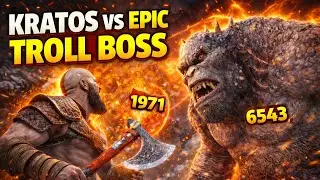 KRATOS VS EPIC TROLL BOSS | Brutal God of War Boss Fight (PS5 Gameplay)