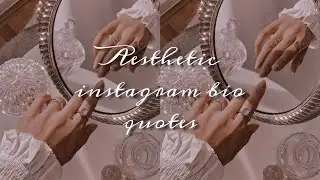 Aesthetic instagram bio quotes | Bio for instagram ideas