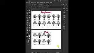 Adobe Illustrator 1 Click Repeat Trick 🔥 | Fast Duplicate Design Shortcut #trick #shorts