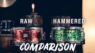 Raw vs. Hammered Aluminum Snare Drums | Comparison