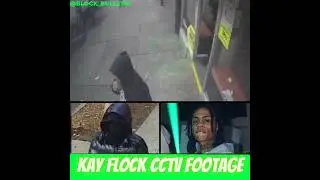 Kay Flock  Shooting Footage Outside Barber Shop