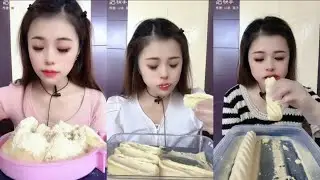 SHAVED ICE W/ HEAVY MILK POWDER ICE EATING ASMR
