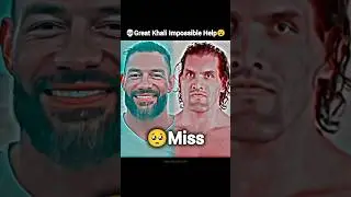Roman Reigns Miss You The Great Khali💀☠️| Roman Reigns attitude 😈🤯#shorts #wwe #romanreigns