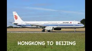 AIR CHINA - ECONOMY | HONGKONG TO BEIJING | AIRBUS A321 | TWO LOUNGES