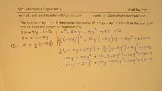 Non Linear Simultaneous equations - EDEXCEL - GCSE - SAT