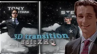 Ae inspired @fictic_editz 3D particle transition tutorial in CapCut 