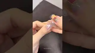 Nail Art !! a simple bunny nail sticker tutorial #nails #nailart #naildesign #beautyhacks #fyp