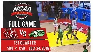 NCAA 94 MB: SBU vs. CSB | Full Game | 1st Quarter | July 24, 2018
